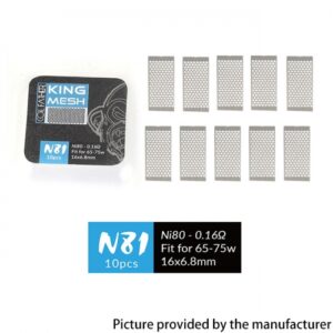 Coil Father - Coil DL - Ni80 (Nichrome) - King Mesh - 0.16 ohm - Imagem 1