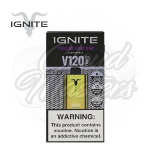 Ignite - V120 Pro - Passion Sour Kiwi - Gold - até 12.000 Puffs - Imagem 1