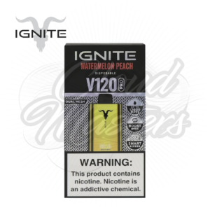 Ignite - V120 Pro - Watermelon Peach - Gold - até 12.000 Puffs - Imagem 1