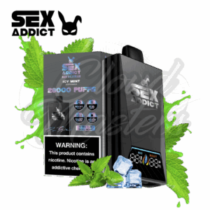 Sex Addict by Dan Bilzerian - S280 - Black - Icy Mint - até 28.000 Puffs - Imagem 1