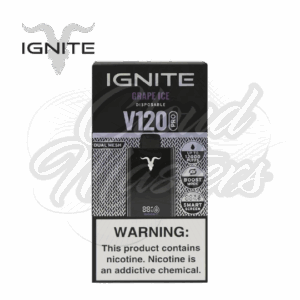 Ignite - V120 Pro - Grape Ice - Black - até 12.000 Puffs - Imagem 1