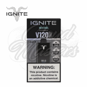 Ignite - V120 Pro - Menthol - Black - até 12.000 Puffs - Imagem 1