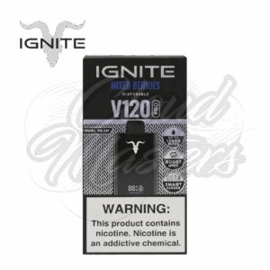 Ignite - V120 Pro - Mixed Berries - Black- até 12.000 Puffs - Imagem 1