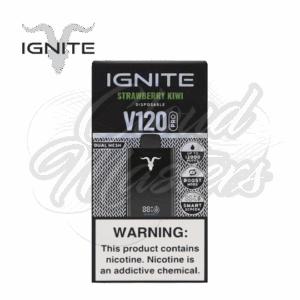 Ignite - V120 Pro - Strawberry Kiwi - Black- até 12.000 Puffs - Imagem 1