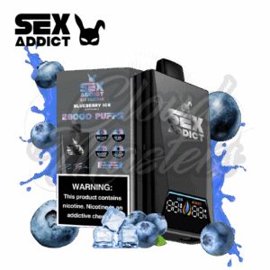 Sex Addict by Dan Bilzerian - S280 - Black - Blueberry Ice - até 28.000 Puffs - Imagem 1
