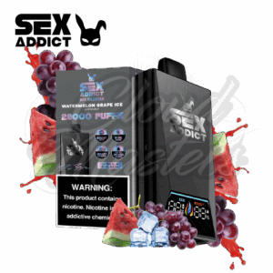 Sex Addict by Dan Bilzerian - S280 - Black - Watermelon Grape Ice - até 28.000 Puffs - Imagem 1