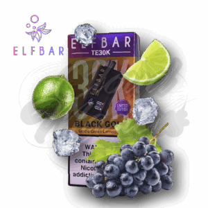 Elfbar- TE30K - Black Gold - Limited Edition - Grape Green Lemon Ice - até 30.000 Puffs - Imagem 1