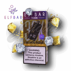 Elfbar- TE30K - Black Gold - Limited Edition - Pineapple Ice - até 30.000 Puffs - Imagem 1