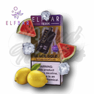 Elfbar- TE30K - Black Gold - Limited Edition - Watermelon Lemon Ice - até 30.000 Puffs - Imagem 1