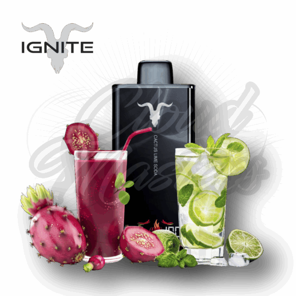 IGNITE V300 BLACK CACTUS LIME SODA