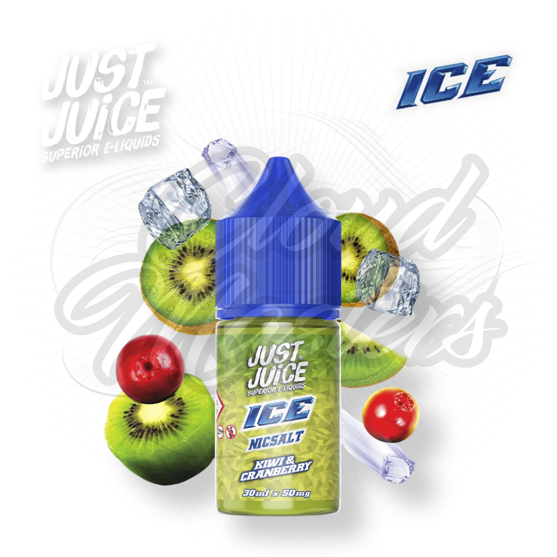 Just Juice – Ice – Kiwi & Cranberry – 30 ml – Cloud Masters Brasil