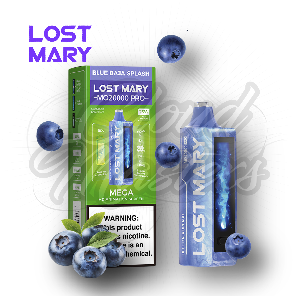 Lost Mary – MO20000 Pro – Blue Baja Splash – até 20.000 Puffs – Cloud  Masters Brasil