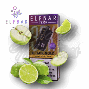 Elfbar- TE30K - Black Gold - Limited Edition - Green Apple Lemon - até 30.000 Puffs - Imagem 1