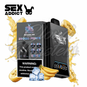 Sex Addict by Dan Bilzerian - S280 - Black - Banana Ice - até 28.000 Puffs - Imagem 1