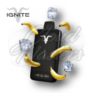 Ignite - V155 - Ultra Slim - Matte Black - Banana Ice - até 15.500 Puffs - Imagem 1