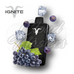 Ignite - V155 - Ultra Slim - Matte Black - Black Grape Ice - até 15.500 Puffs - Imagem 1