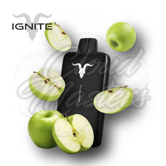 Ignite - V155 - Ultra Slim - Matte Black - Green Apple
