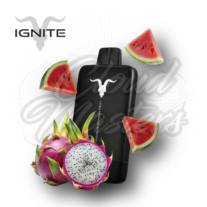 Ignite - V155 - Ultra Slim - Matte Black - Watermelon Dragon Fruit - até 15.500 Puffs - Imagem 1